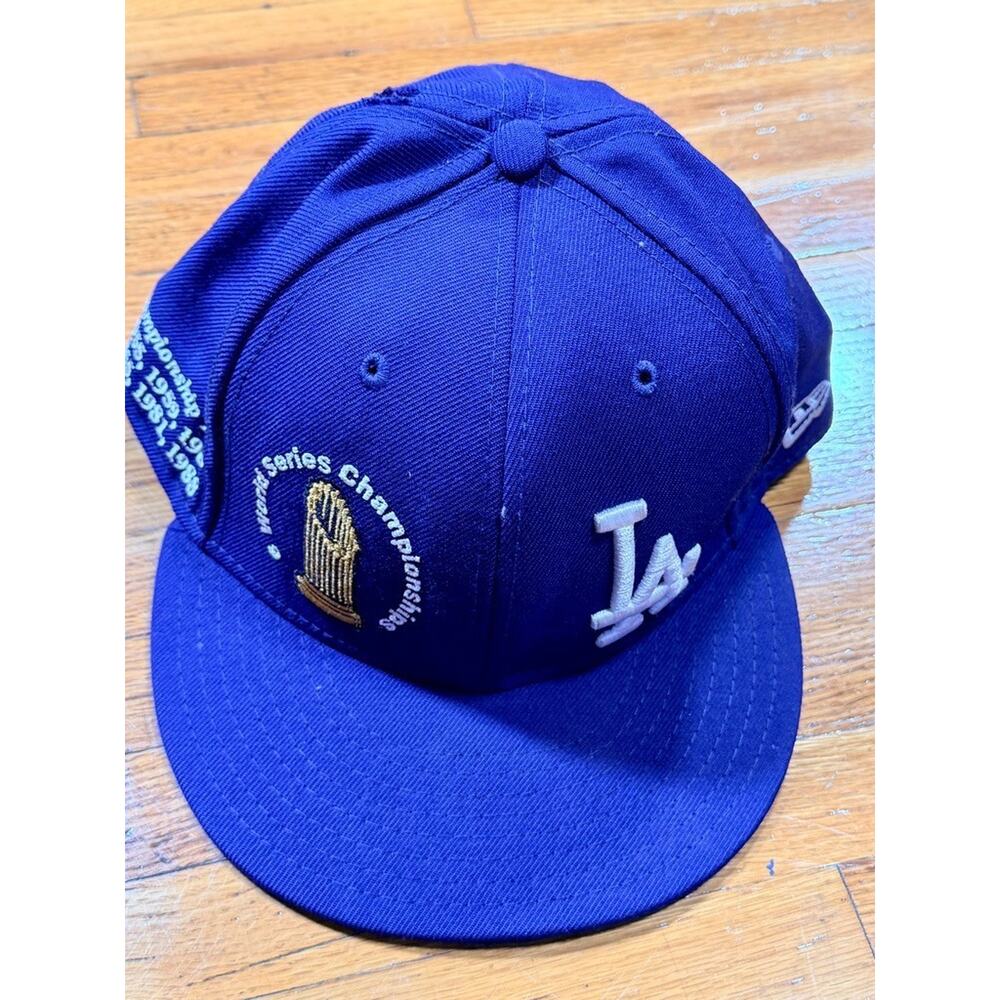 LA Dodgers New Era Cap Blue World Series Champions Snapback Hat